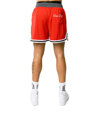 MEN'S LEAGUE MESH SHORTS - BRICK RED