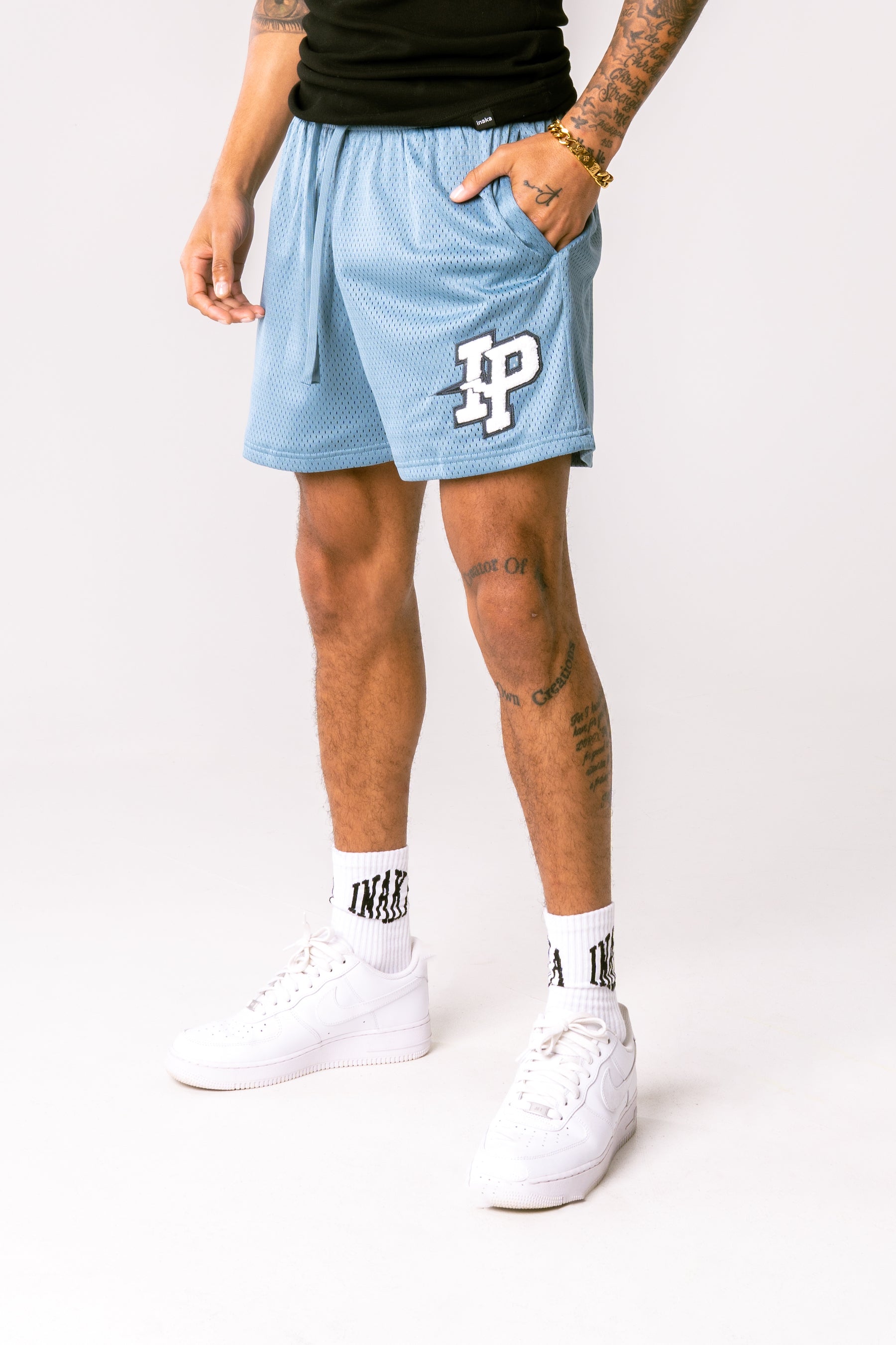 Patch Basic Shorts - Steel Blue