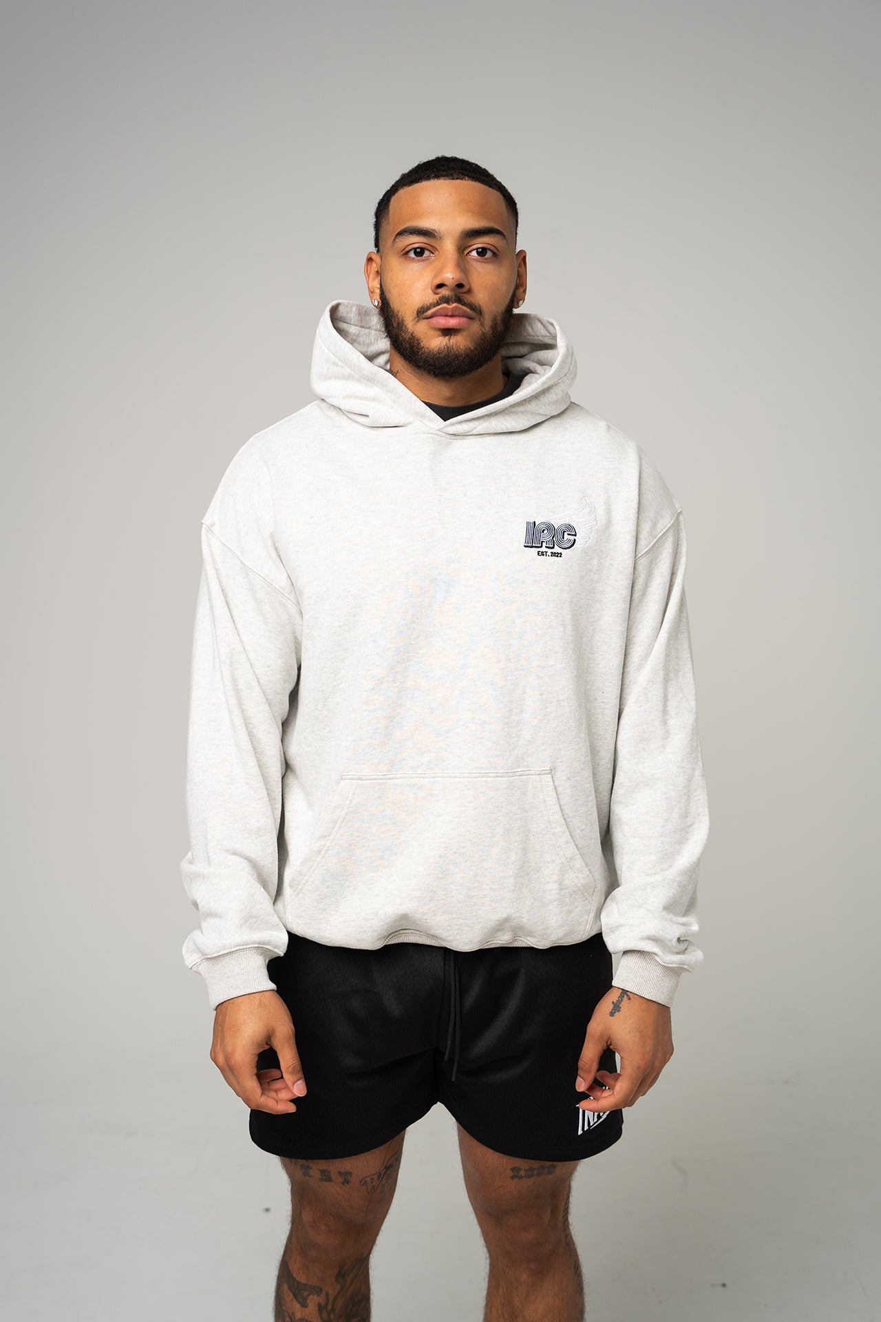 MEN'S RUNNING HOODIE - GREY