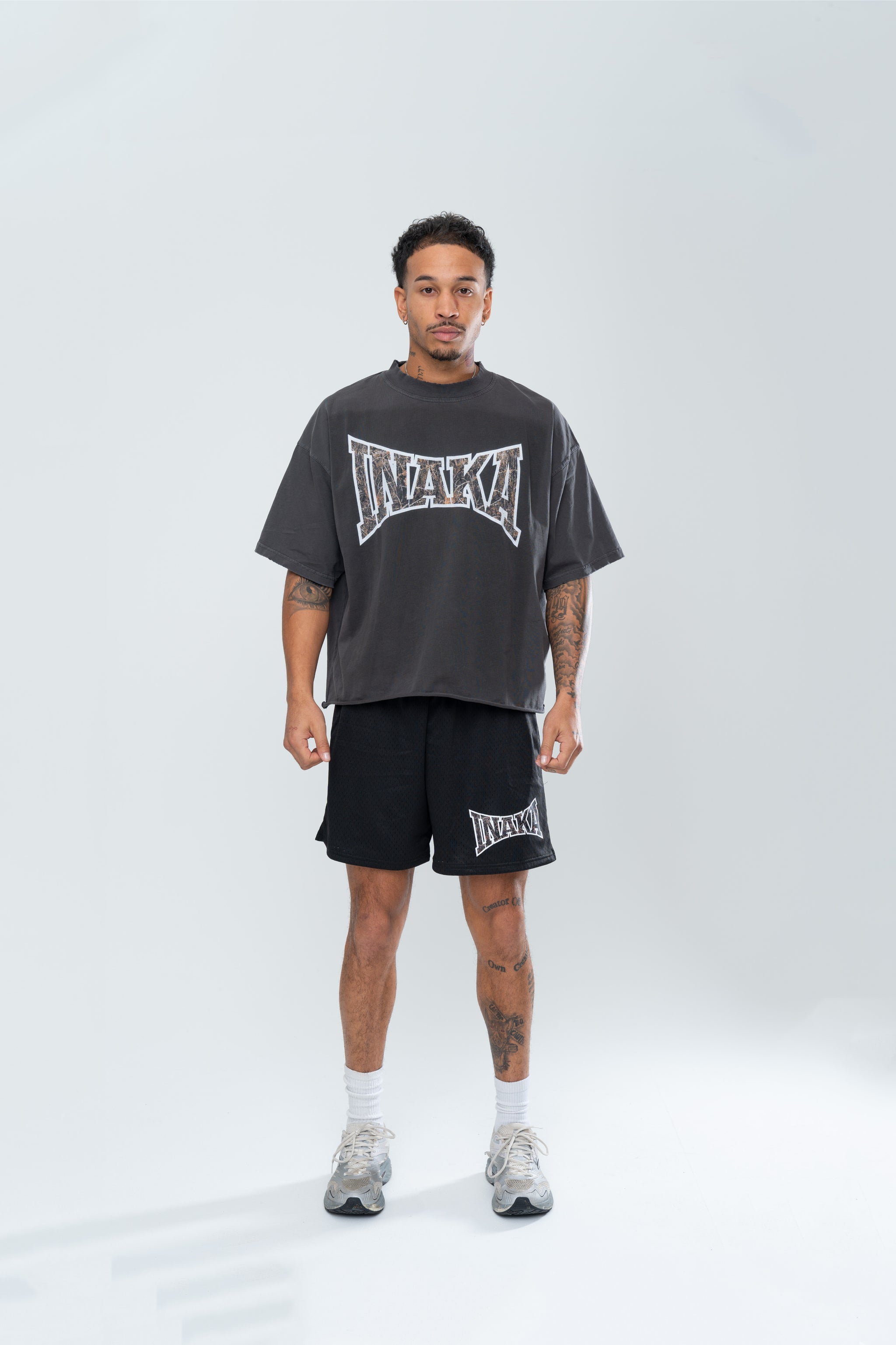 POWERSHOT MESH SHORTS - BLACK/CAMO