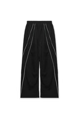 SPORTSWEAR BAGGY TRACK PANTS - BLACK