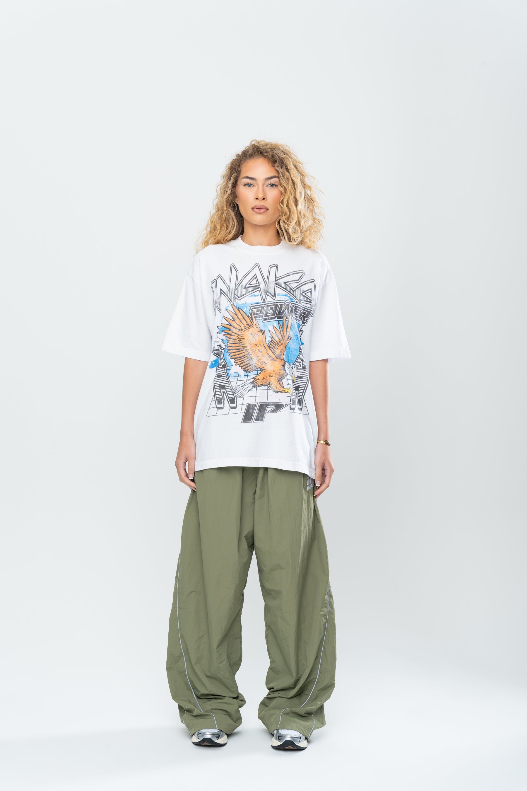 INAKA CYBER EAGLE TEE - WHITE