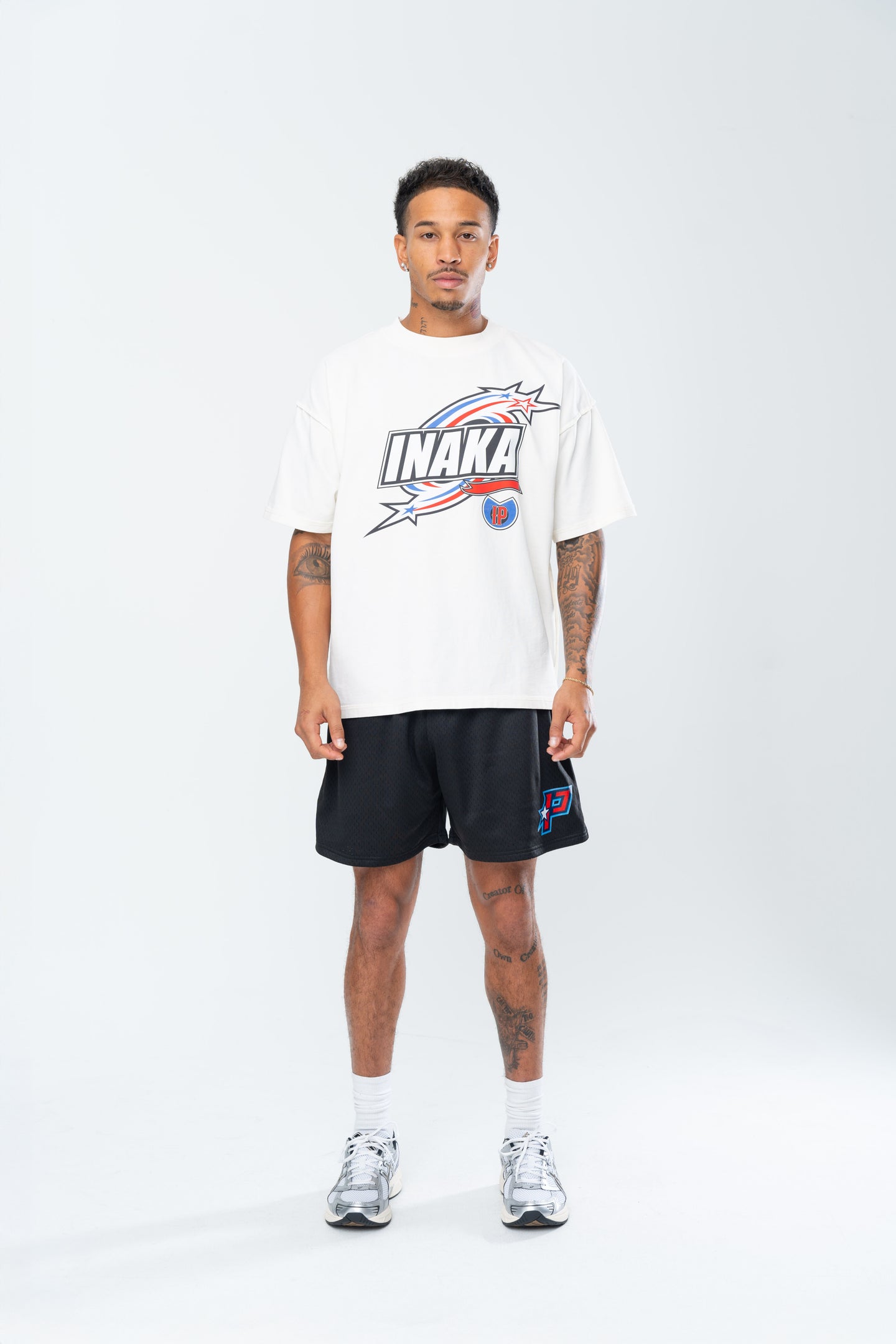 INAKA ALLSTAR REVERSE TEE - CREAM