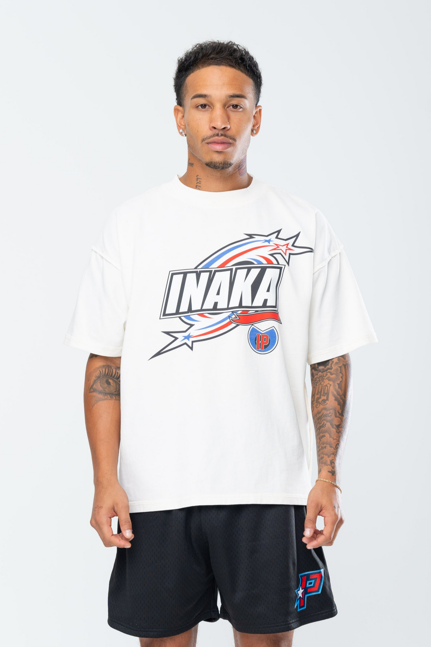 INAKA ALLSTAR REVERSE TEE - CREAM