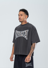 POWERSHOT CROPPED CAMO TEE - VINTAGE BLACK