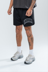 UNIVERSITY MESH SHORTS - BLACK