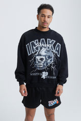 SKULL CREWNECK - RAIDERS