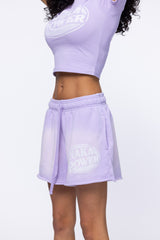 WOMENS SHORTS - PITSTOP LILAC