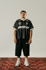 BAGGY SWEAT JORTS - BLACK