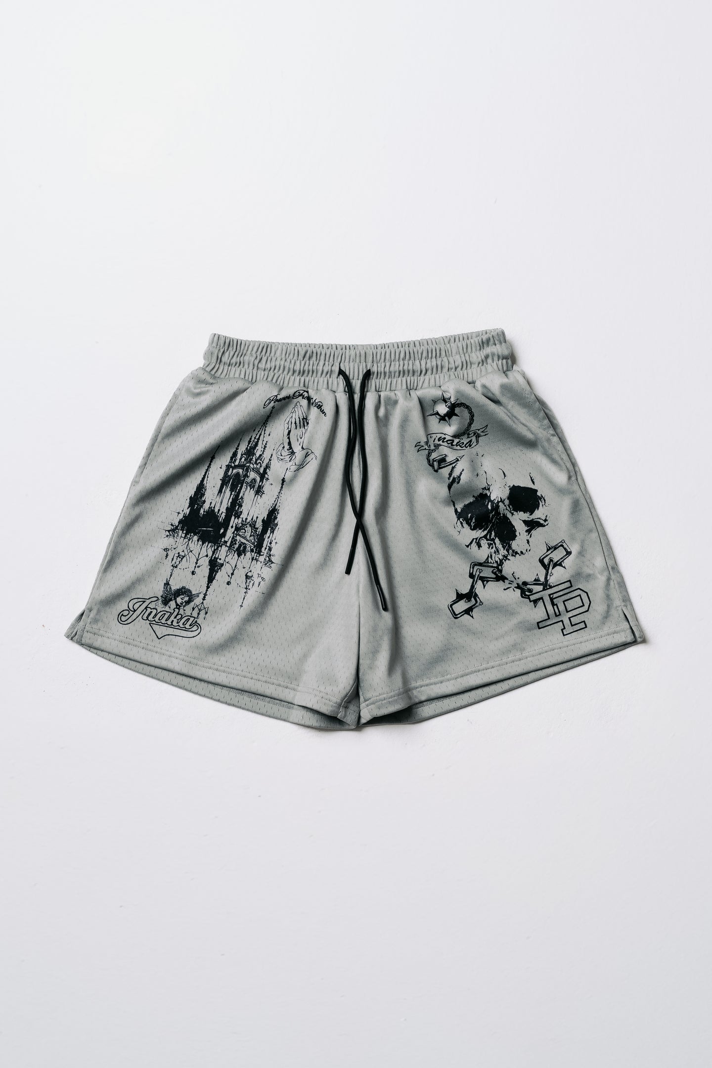GHOST SKULL MESH SHORTS