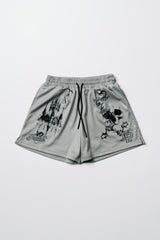 GHOST SKULL MESH SHORTS