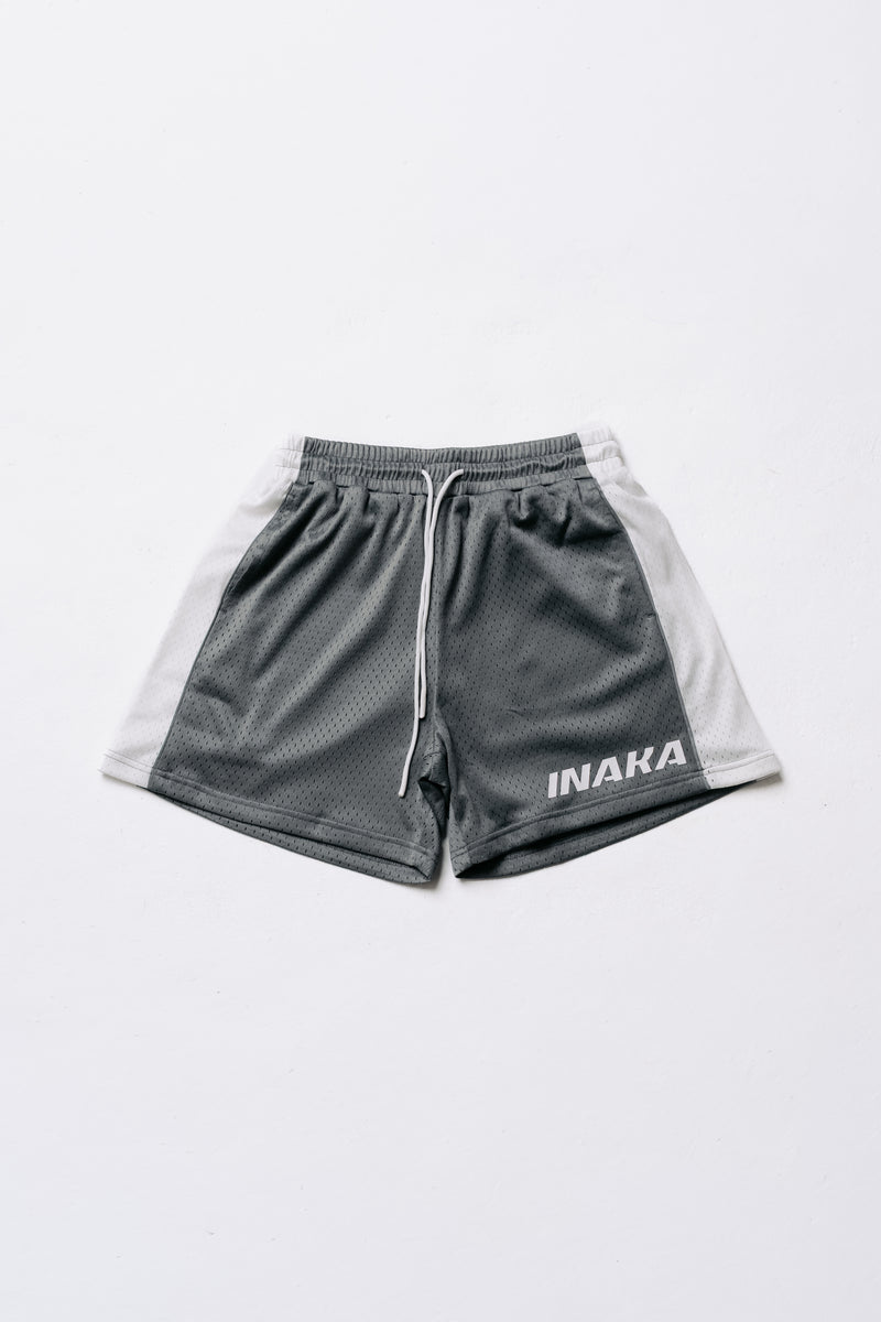 VARSITY MESH SHORTS - GRAY