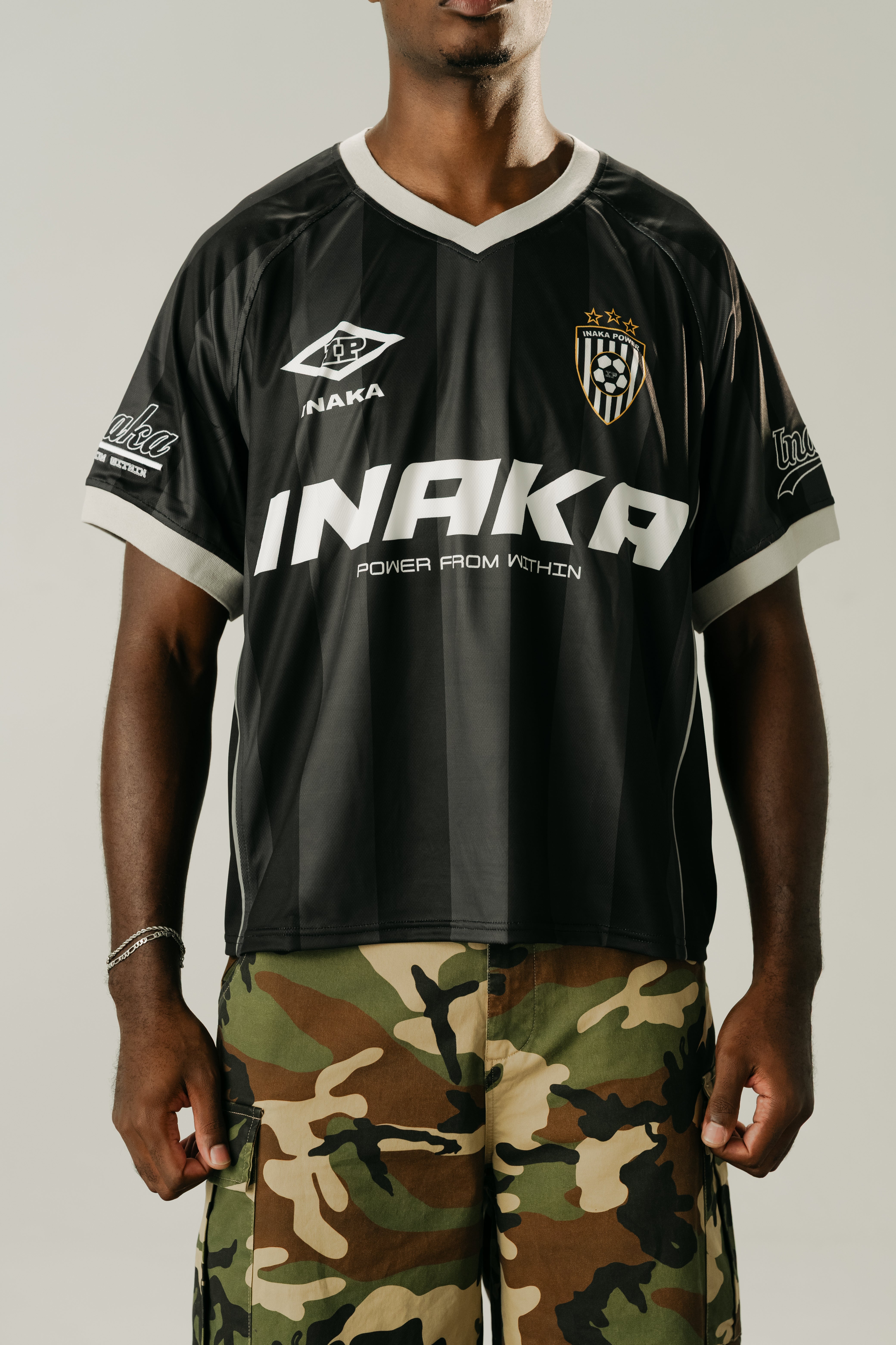 FC INAKA CROPPED JERSEY - BLACK – Inaka Power