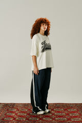 BAGGY TRACKPANTS - NAVY : BLACK