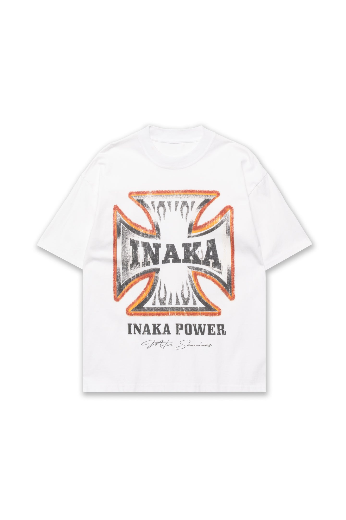 CROSS FLAME TEE - WHITE