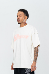 HYPERTEK REVERSE TEE - CREAM/PINK