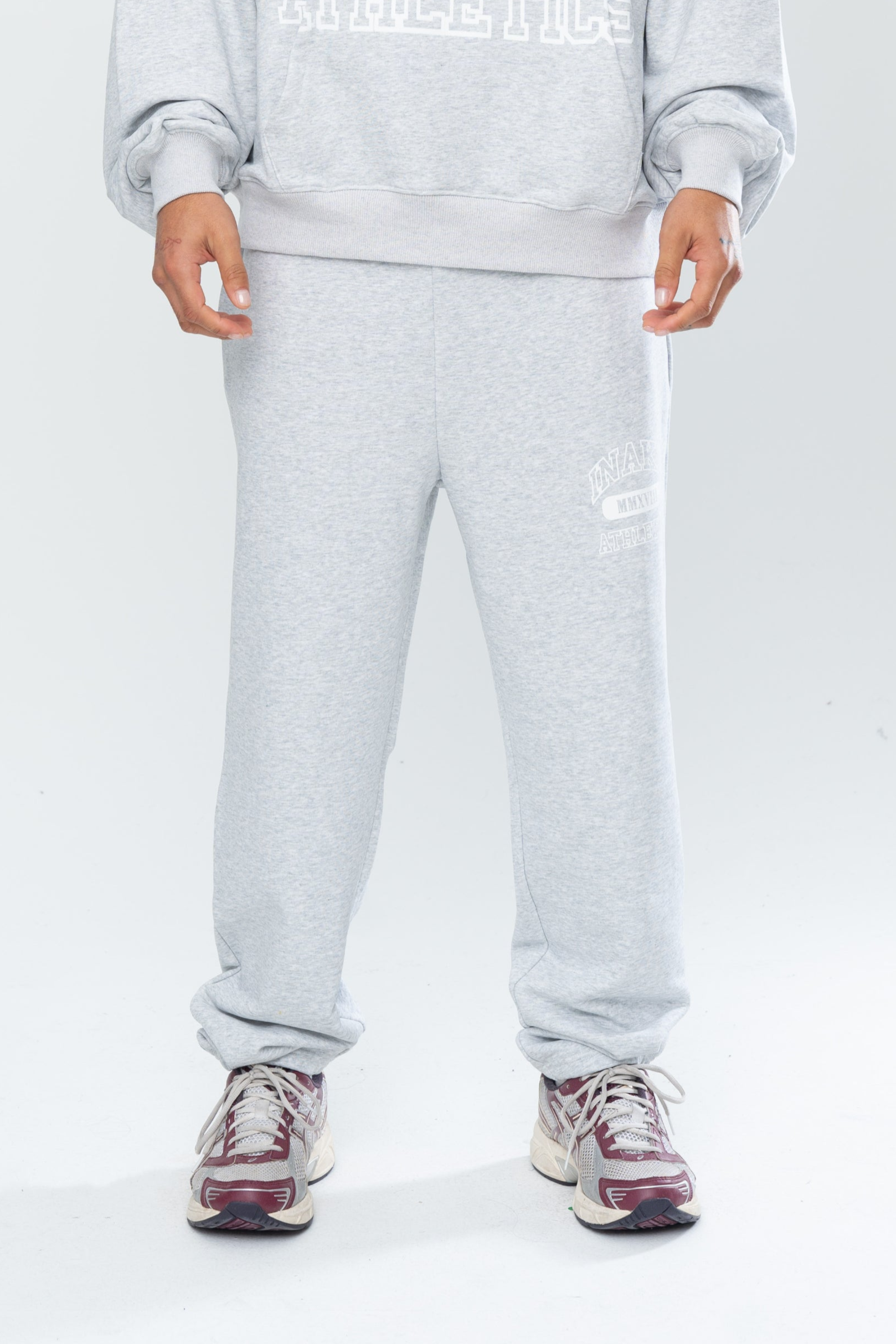 ATHLETICS CUFFED SWEATS - GREY