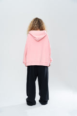 CLASSIC DOUBLE ZIP HOODIE - WASHED PINK