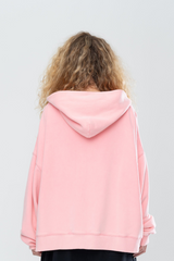 CLASSIC DOUBLE ZIP HOODIE - WASHED PINK