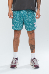 CLASSIC PAISLEY MESH SHORTS - GREEN