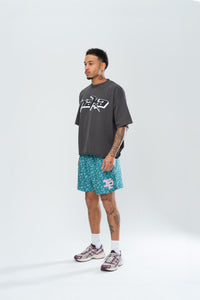 CLASSIC PAISLEY MESH SHORTS - GREEN