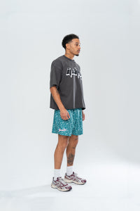 CLASSIC PAISLEY MESH SHORTS - GREEN