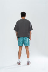 CLASSIC PAISLEY MESH SHORTS - GREEN