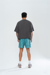 CLASSIC PAISLEY MESH SHORTS - GREEN