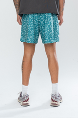 CLASSIC PAISLEY MESH SHORTS - GREEN