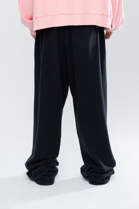 CLASSIC BAGGY SWEATS - BLACK/PINK