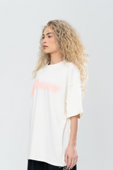 HYPERTEK REVERSE TEE - CREAM/PINK