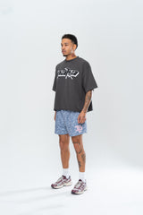 CLASSIC PAISLEY MESH SHORTS - GREY