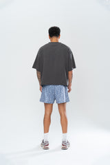 CLASSIC PAISLEY MESH SHORTS - GREY