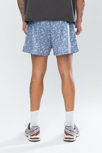 CLASSIC PAISLEY MESH SHORTS - GREY