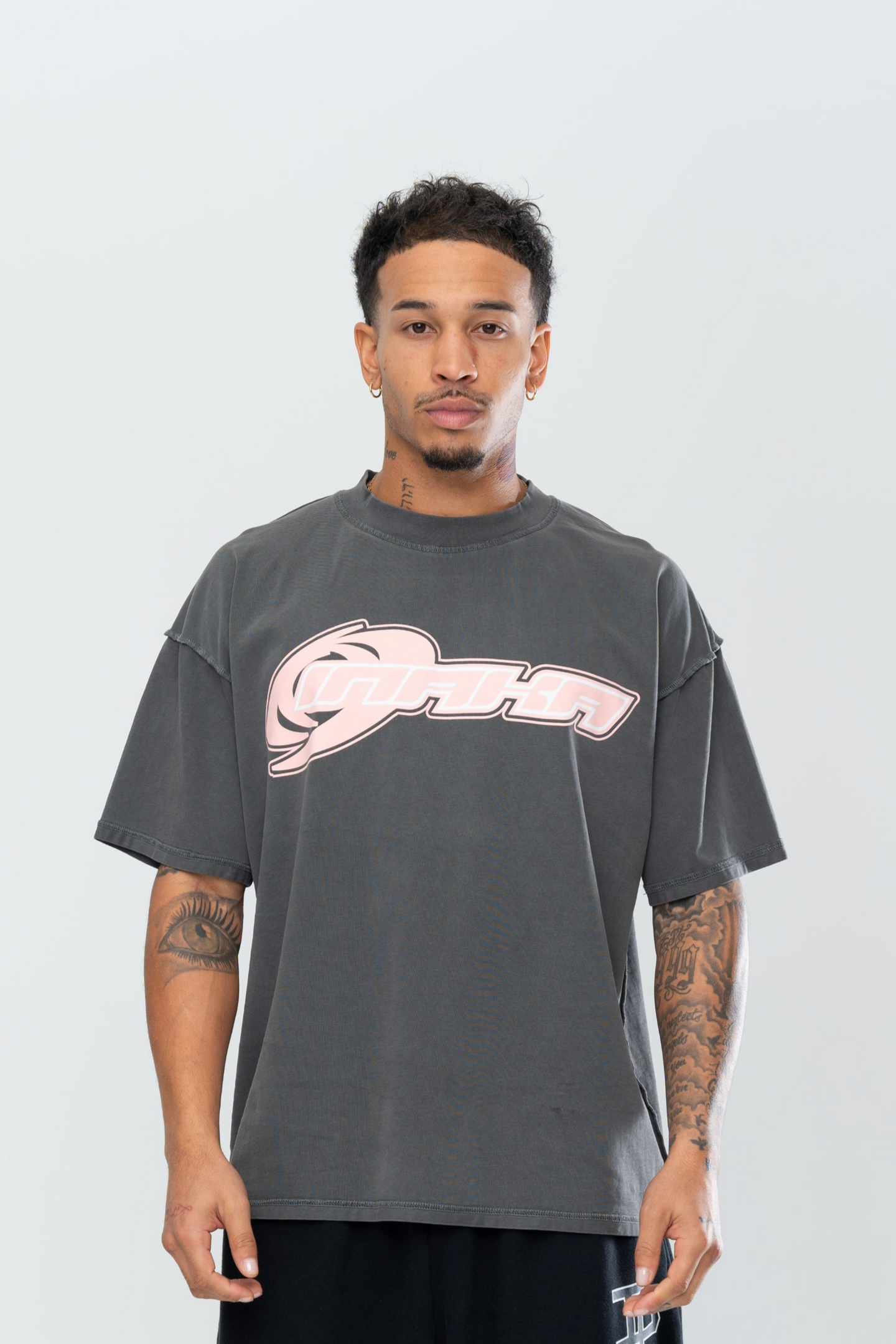 HYPERTEK REVERSE TEE - VINTAGE BLACK/PINK