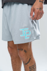 CLASSIC MESH SHORTS - ELECTRIC SILVER/BLUE