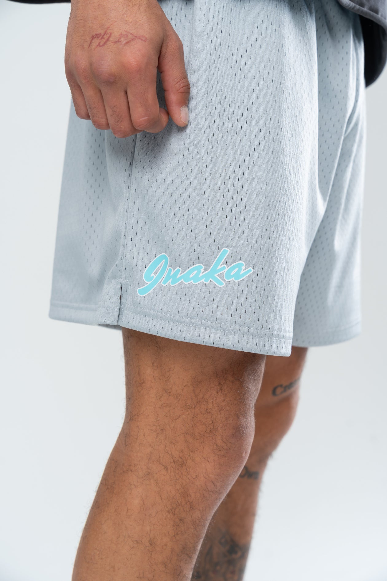 CLASSIC MESH SHORTS - ELECTRIC SILVER/BLUE