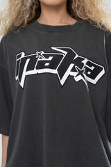 DIGITIZED CROPPED TEE - VINTAGE BLACK