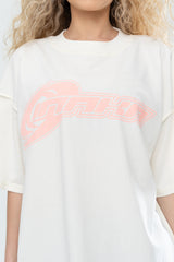 HYPERTEK REVERSE TEE - CREAM/PINK