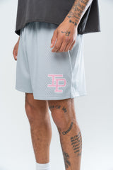 CLASSIC MESH SHORTS - ELECTRIC SILVER/PINK