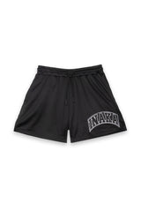 UNIVERSITY MESH SHORTS - BLACK