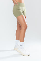 STELLA SEAMLESS SHORTS - OLIVE