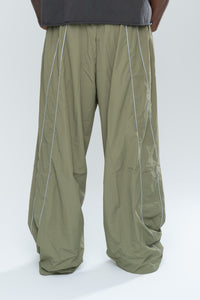 SPORTSWEAR BAGGY TRACK PANTS - OLIVE