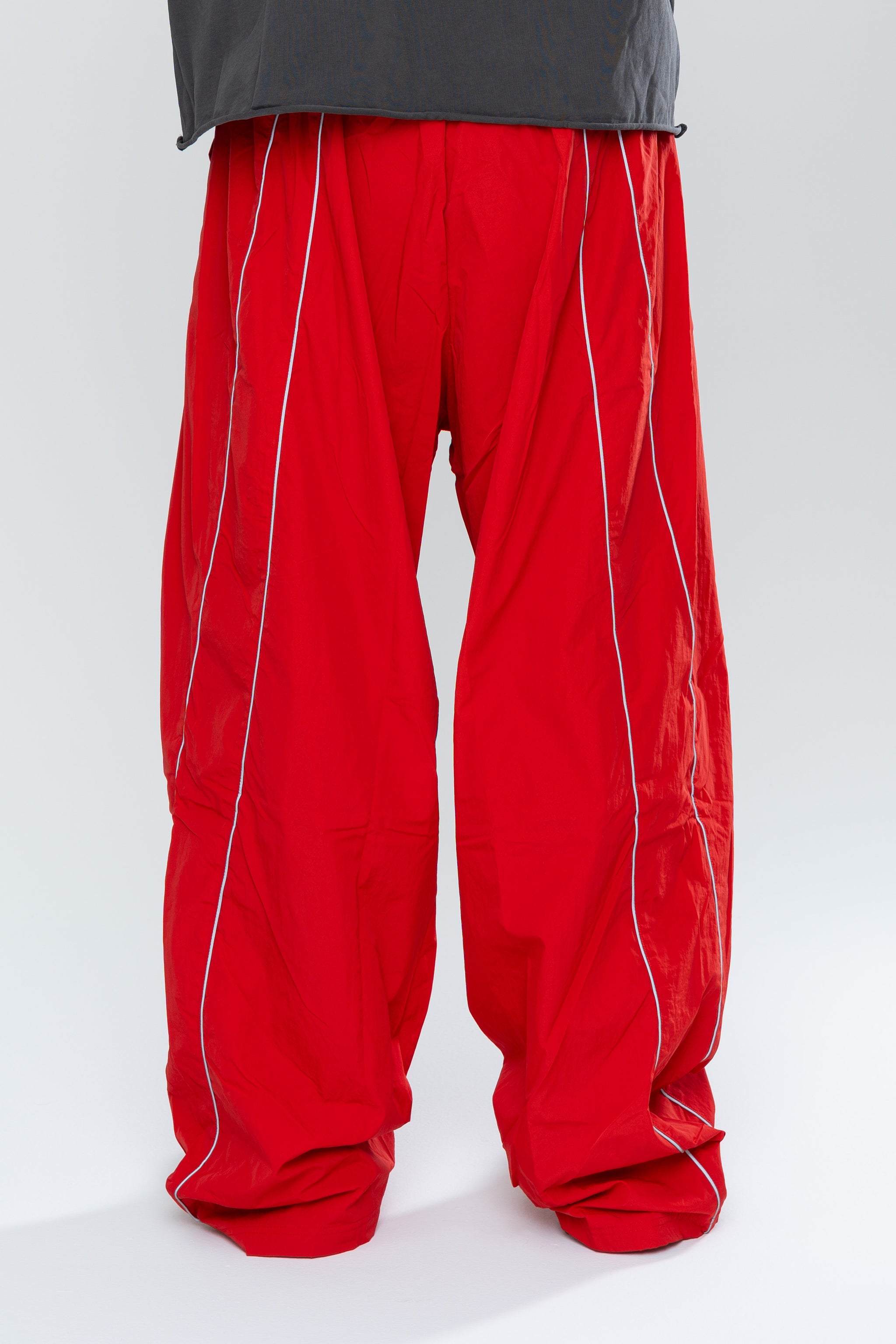 SPORTSWEAR BAGGY TRACK PANTS - RED