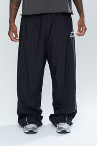 SPORTSWEAR BAGGY TRACK PANTS - BLACK