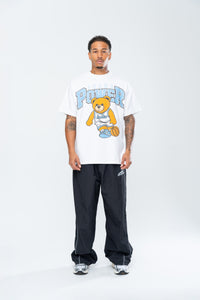 TARHEEL CROSSOVER TEDDY TEE - WHITE