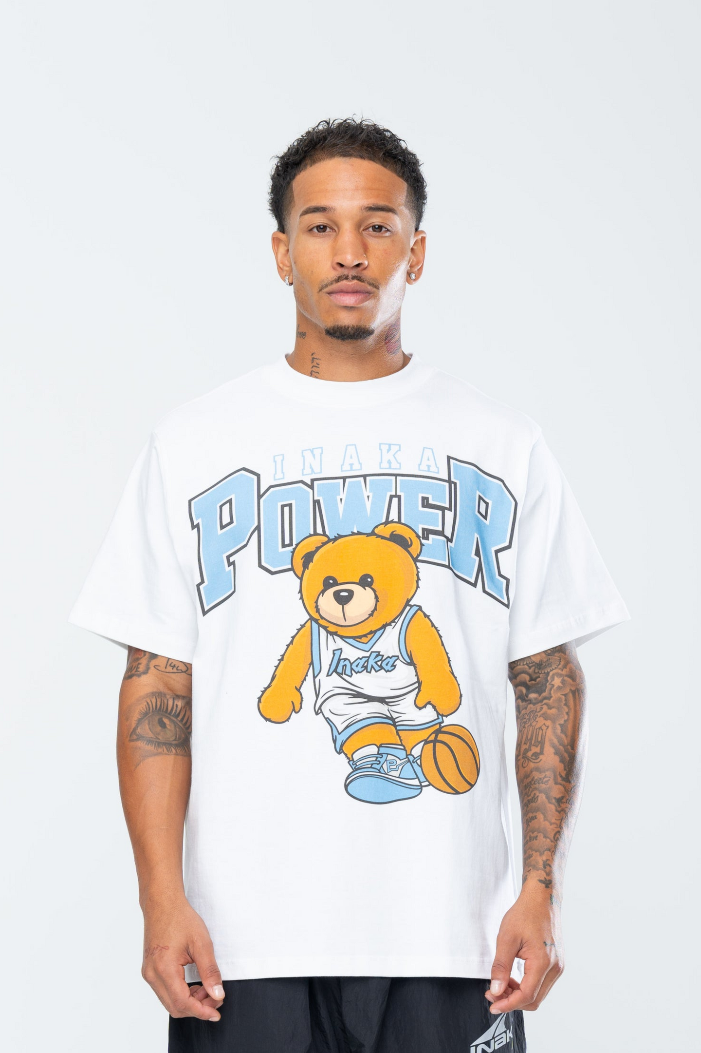 TARHEEL CROSSOVER TEDDY TEE - WHITE