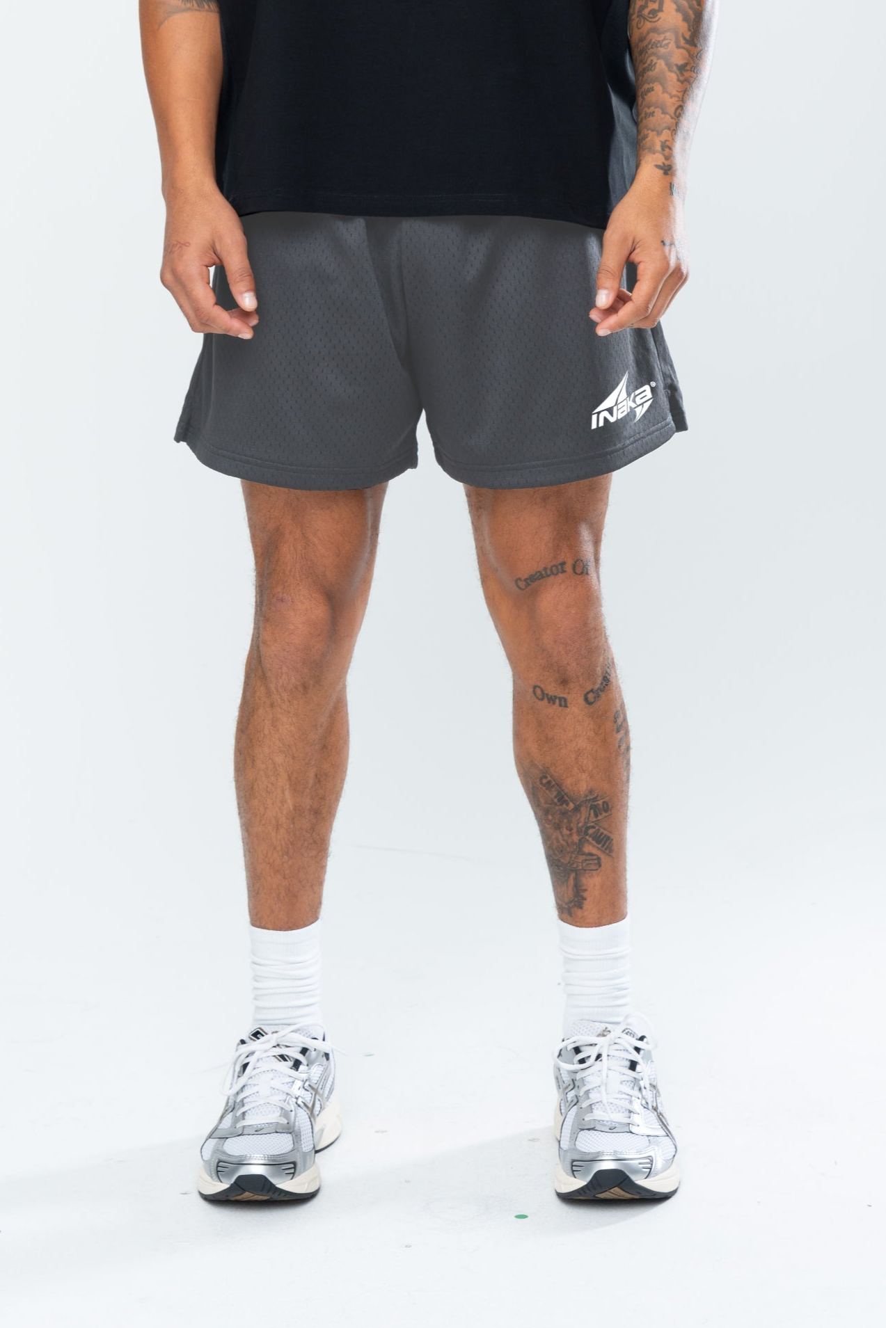 TUNDRA MESH SHORTS - ASPHALT