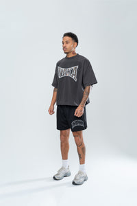 UNIVERSITY MESH SHORTS - BLACK