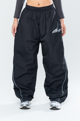 TUNDRA BAGGY TRACK PANTS - BLACK